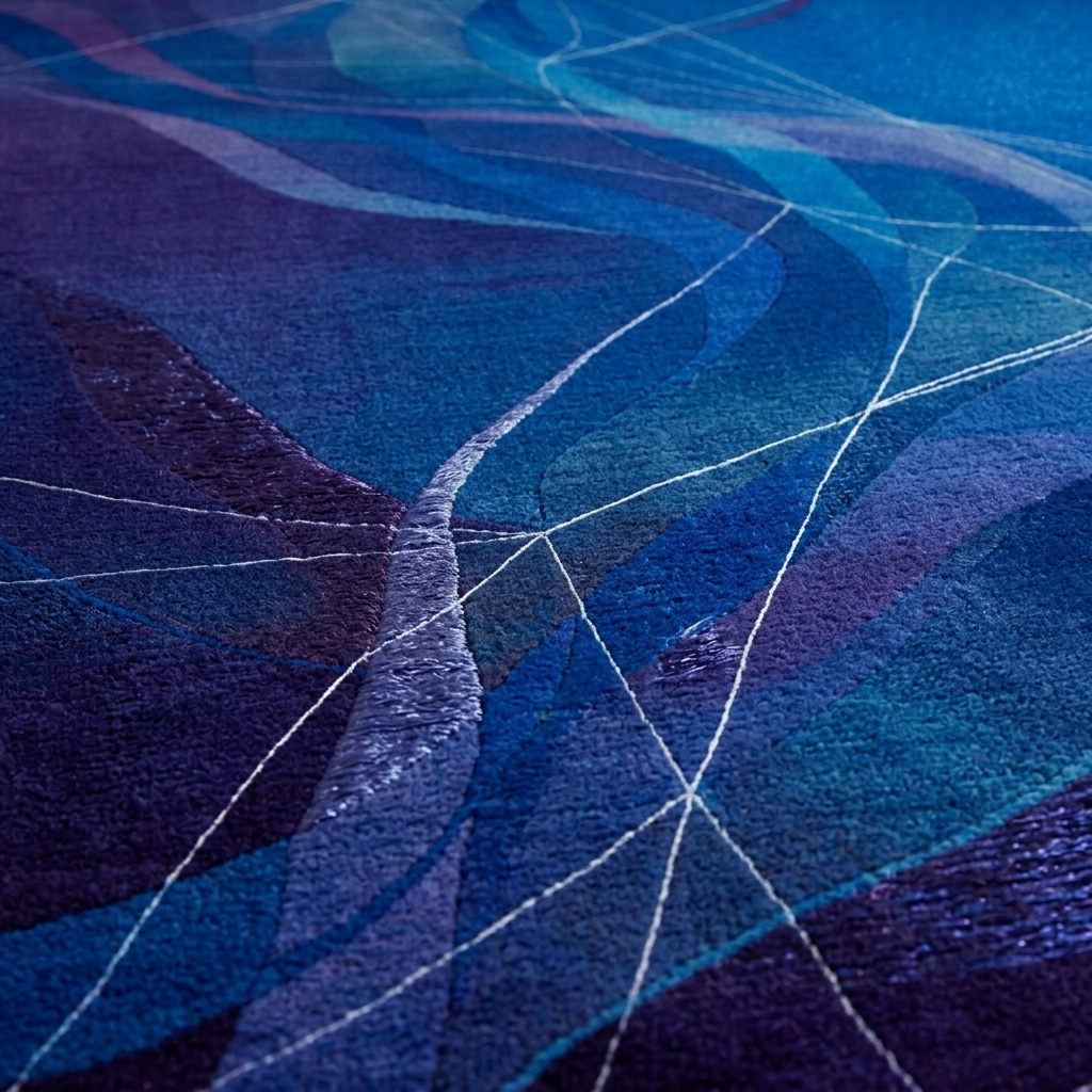 Ultramarine Cascade — Macro Detail