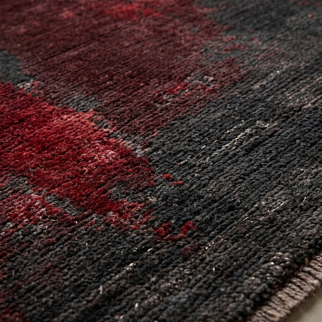 Crimson Asphalt Burn — Macro Detail
