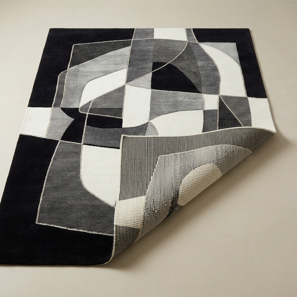 TISSAGE CENDRÉ - FLIPPED-CORNER